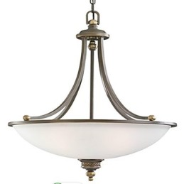 Lampă suspendată din metal din bronz Rustic Lodge