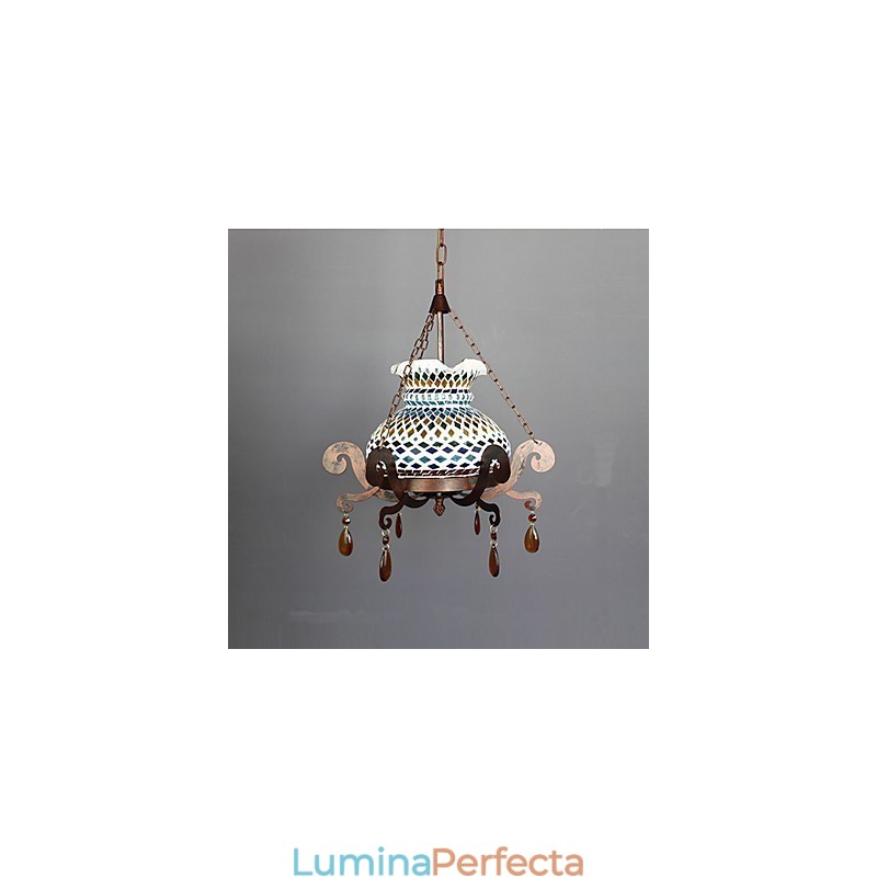 Candelabru vintage cu un singur loc Pastoral Artă Industrială