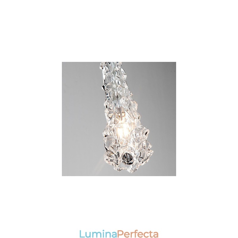 Candelabru Tradition Classic din sticla transparenta cu 3 lumini