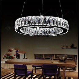 Lumini candelabru de cristal Iluminat Inele unice moderne K9 Corpuri mari de plafon pentru interior din cristal