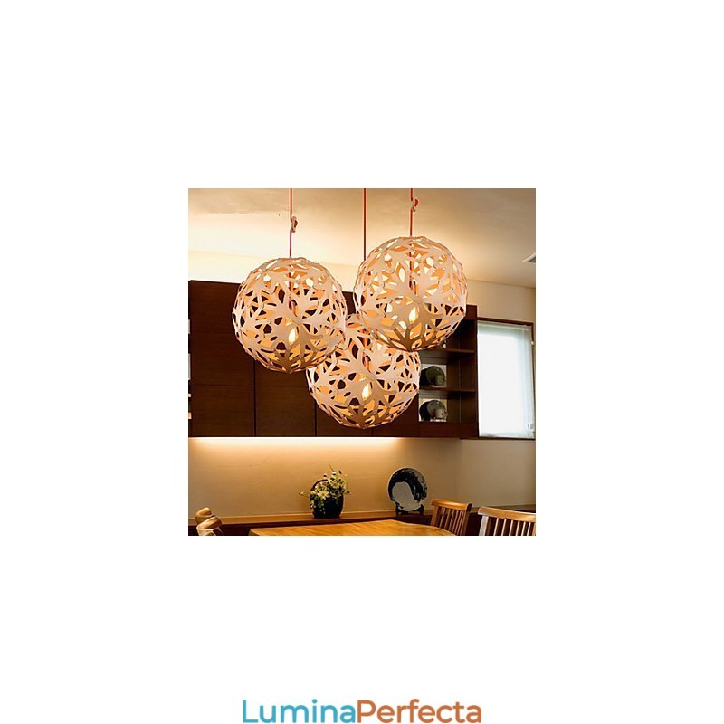 Candelabru Mini Style Lantern Lemn Bambus