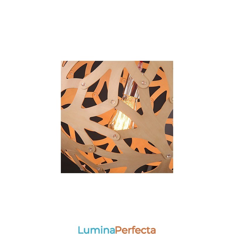Candelabru Mini Style Lantern Lemn Bambus