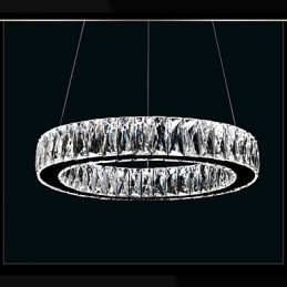 Lumini candelabru de cristal Iluminat Inele unice moderne K9 Corpuri mari de plafon pentru interior din cristal