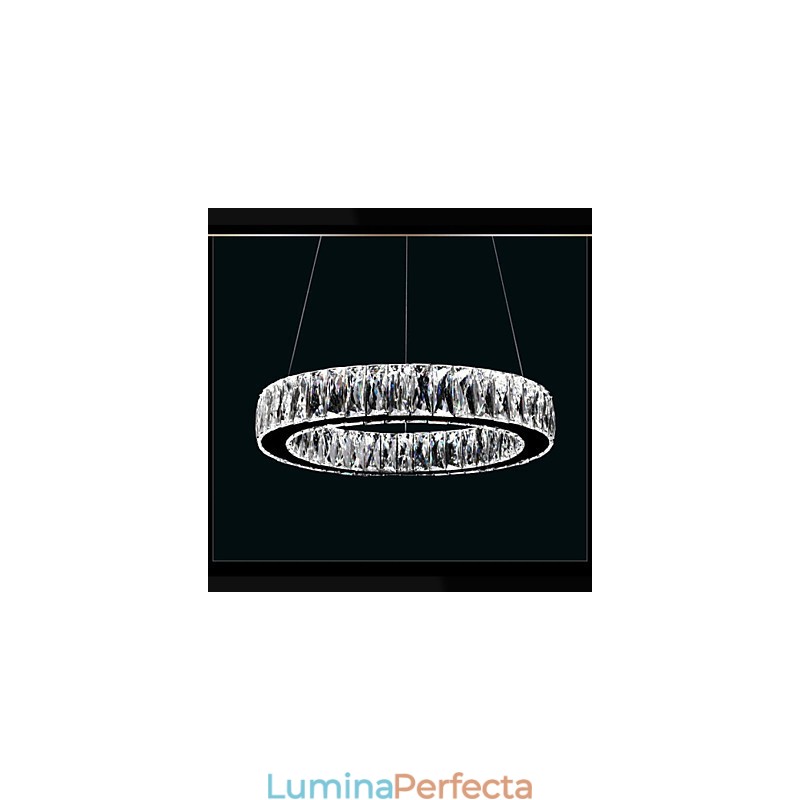 Lumini candelabru de cristal Iluminat Inele unice moderne K9 Corpuri mari de plafon pentru interior din cristal