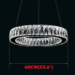 Lumini candelabru de cristal Iluminat Inele unice moderne K9 Corpuri mari de plafon pentru interior din cristal