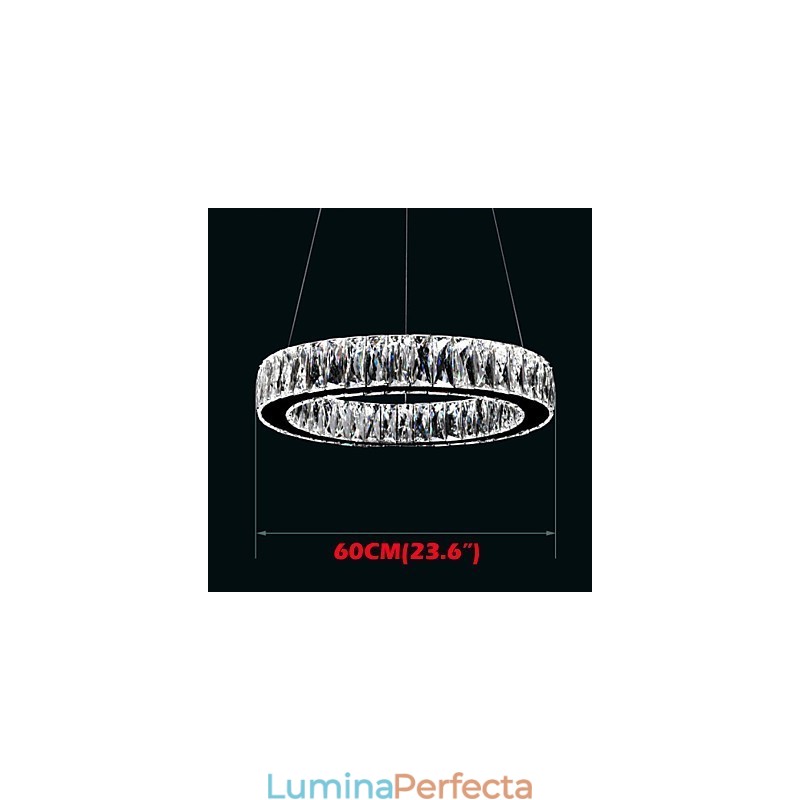 Lumini candelabru de cristal Iluminat Inele unice moderne K9 Corpuri mari de plafon pentru interior din cristal