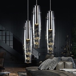 Lampă suspendată din metal galvanizat în stil mini modern și contemporan pentru copii
