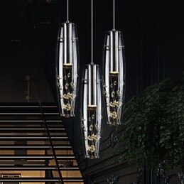 Lampă suspendată din metal galvanizat în stil mini modern și contemporan pentru copii