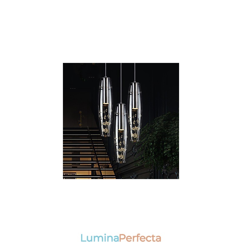 Lampă suspendată din metal galvanizat în stil mini modern și contemporan pentru copii