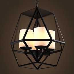 Top level Americange Vintage negru Iron Lamp Candelabru Modern Candelabru 4 lumini