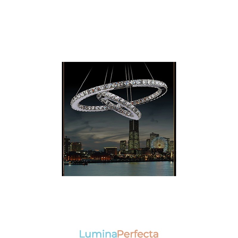 Lampă suspendată pentru hotel Candelabru de cristal Iluminat Plafoniere cu alb cald și rece