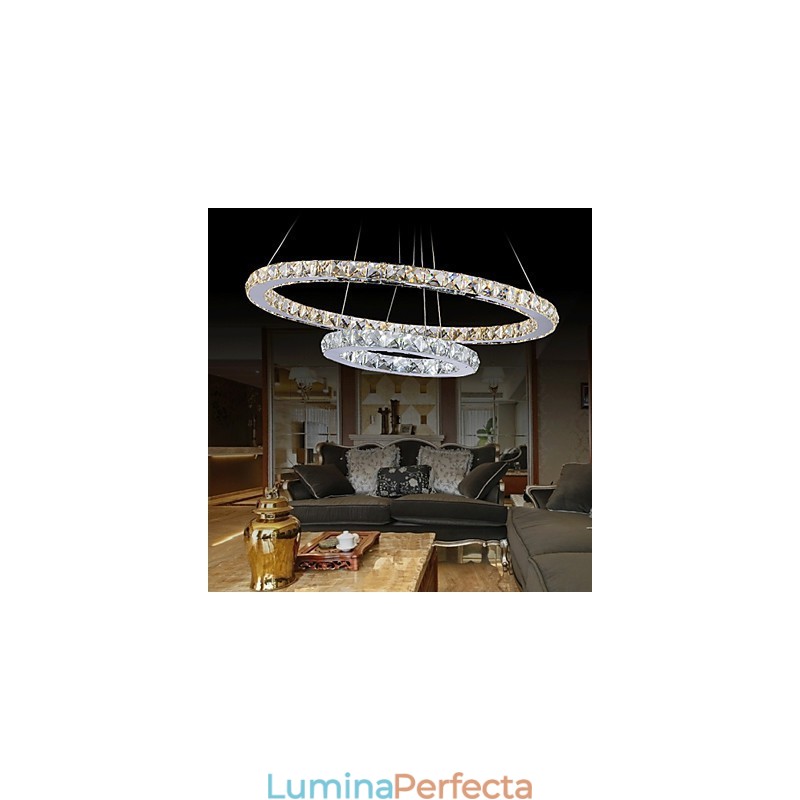 Lampă suspendată pentru hotel Candelabru de cristal Iluminat Plafoniere cu alb cald și rece