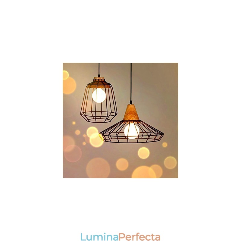 Candelabru de artă din fier în formă de cușcă de păsări retro american