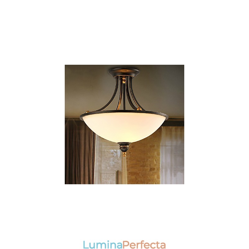 Candelabru din metal galvanizat în stil mini modern și contemporan