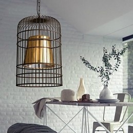 Candelabru Rustic Lodge Drum Metal