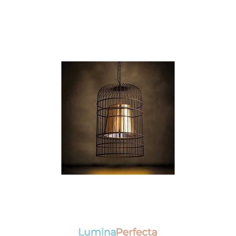 Candelabru Rustic Lodge Drum Metal