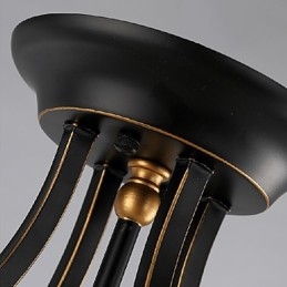 Candelabru din metal galvanizat în stil mini modern și contemporan