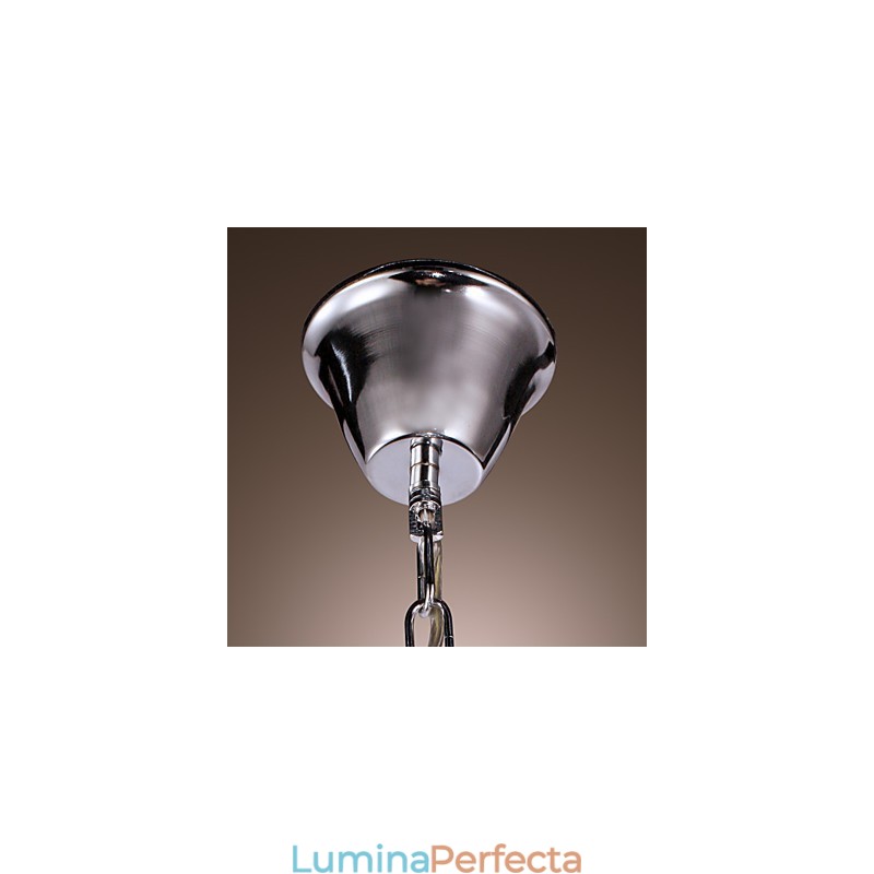 Lampă suspendată din metal galvanizat în stil mini din cristal modern și contemporan