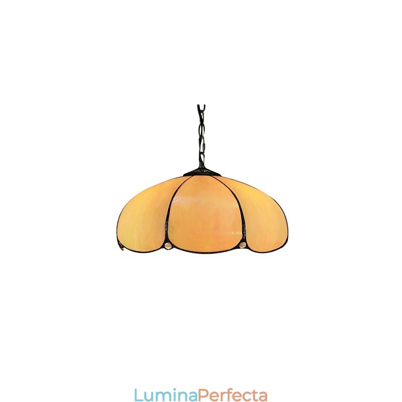 2 lumini suspendate în portocaliu