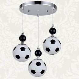 Lumină suspendată rotundă, clasică, modernă, 3 lumini