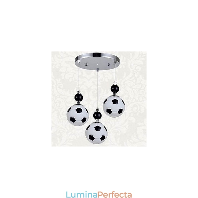 Lumină suspendată rotundă, clasică, modernă, 3 lumini