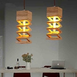 Lampe suspendate Country Wood Bamboo