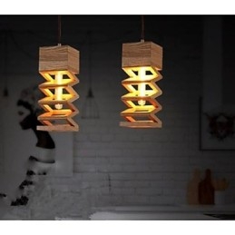 Lampe suspendate Country Wood Bamboo
