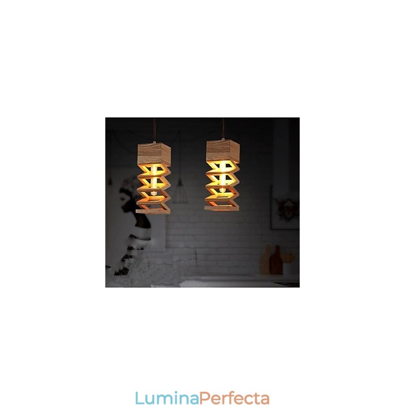 Lampe suspendate Country Wood Bamboo