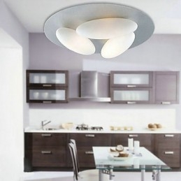 Plafoniera minimalistă inspirată din natură, cu nuanță de 3 ouă