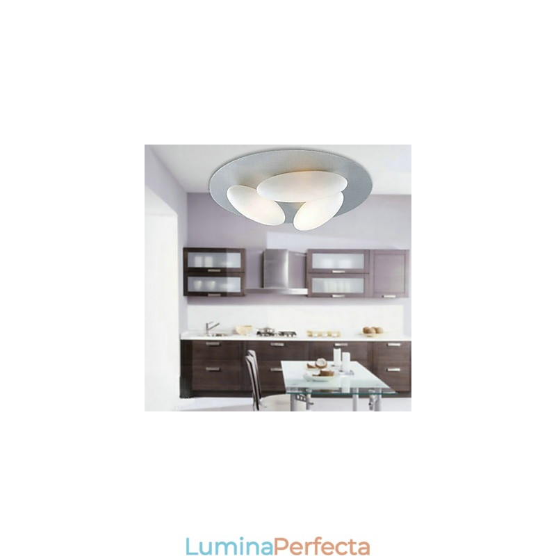 Plafoniera minimalistă inspirată din natură, cu nuanță de 3 ouă
