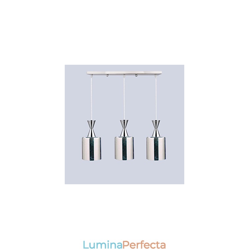 Gravura laser de vis Lampa placata cu crom 3 Drept