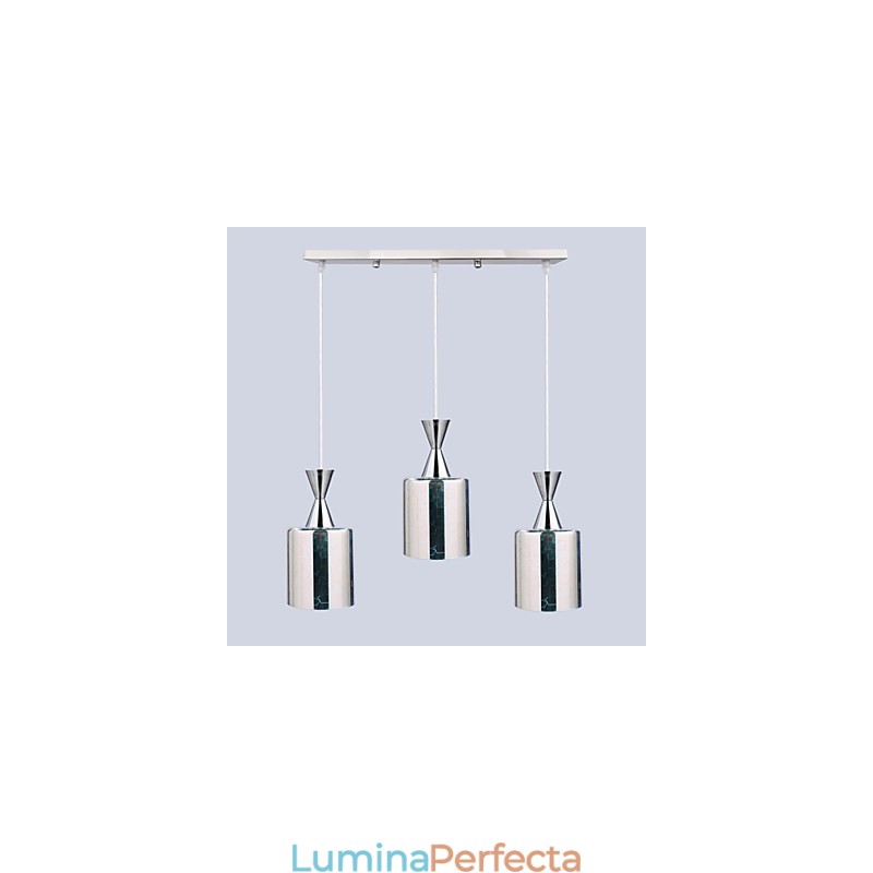 Gravura laser de vis Lampa placata cu crom 3 Drept
