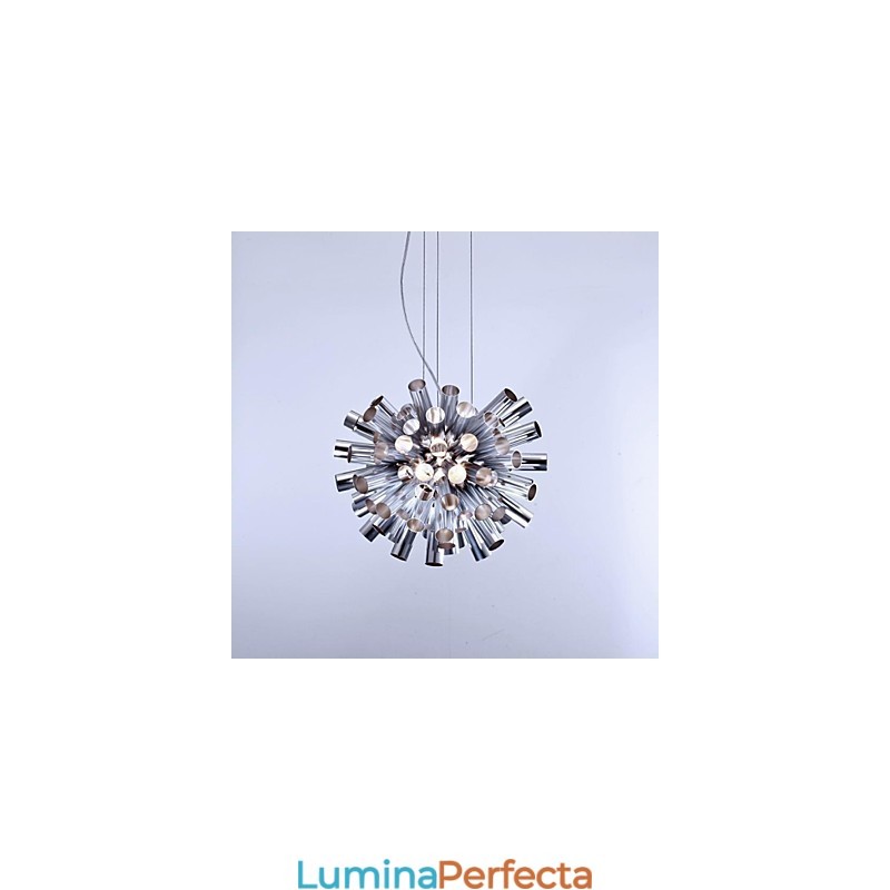 Lampă suspendată modernă, din metal periat