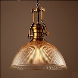 Candelabru din sticlă transparentă cu un singur cap american retro european