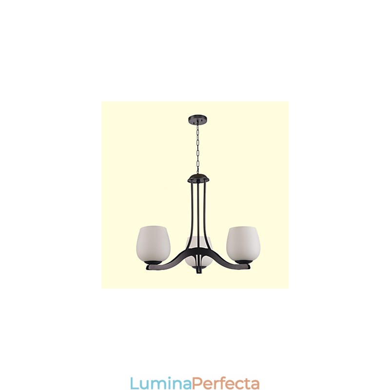 Candelabru din metal cu pictură în stil retro clasic tradițional