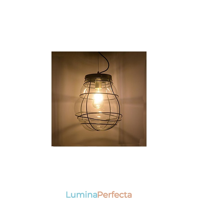 Lampă suspendată retro din sticlă, simplă, modernă, creativă din Europa de Nord