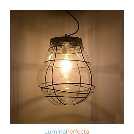 Lampă suspendată retro din sticlă, simplă, modernă, creativă din Europa de Nord Lampă suspendată retro din sticlă, simplă, modernă, creativă din Europa de Nord