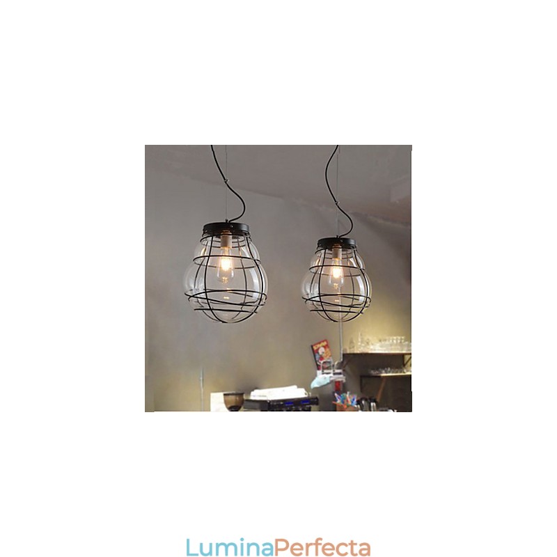 Lampă suspendată retro din sticlă, simplă, modernă, creativă din Europa de Nord
