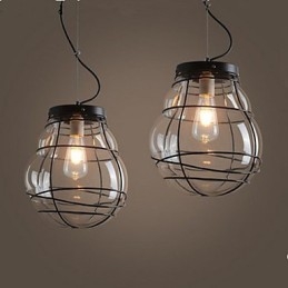 Lampă suspendată retro din sticlă, simplă, modernă, creativă din Europa de Nord