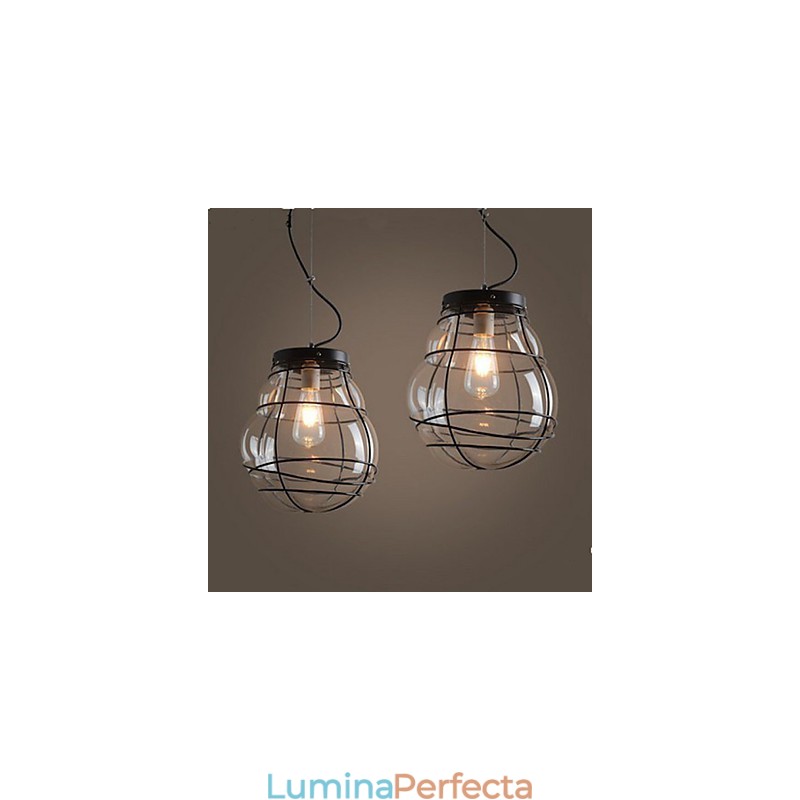 Lampă suspendată retro din sticlă, simplă, modernă, creativă din Europa de Nord