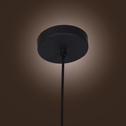 Lampă suspendată din sticlă transparentă cu design maro Bubble
