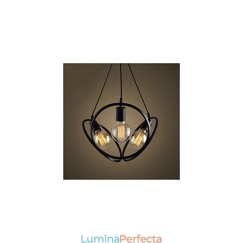 Candelabru cu 3 lumini Lampa suspendata Traditional Classic Retro Metal