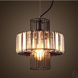 American Country Crystal Lampă suspendată mică