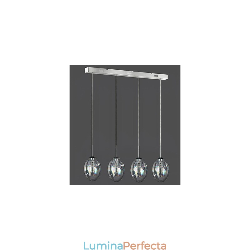 Lampă suspendată modernă, tradițională, clasică, din metal cromat