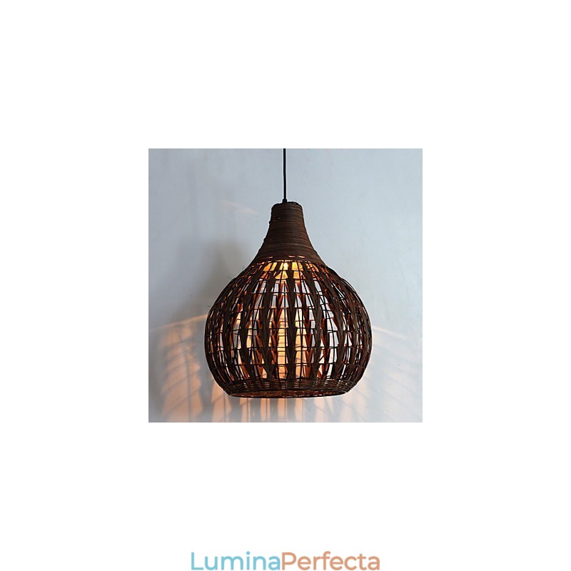 Lantern Country Mini Style Painting Pendant Lamp