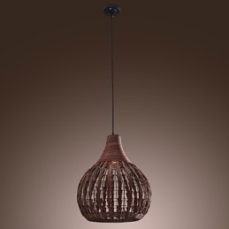 Lantern Country Mini Style Painting Pendant Lamp