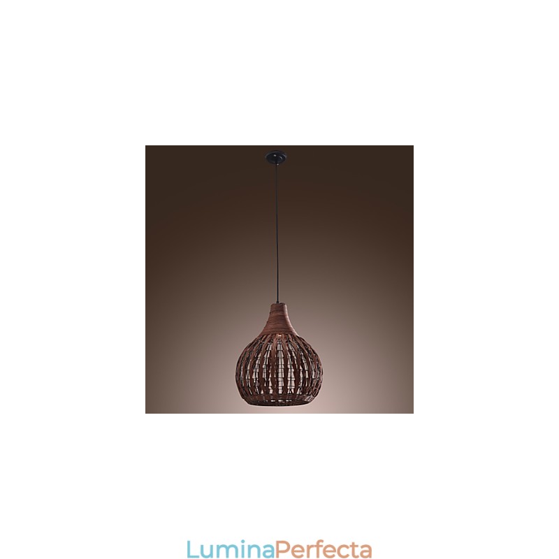 Lantern Country Mini Style Painting Pendant Lamp