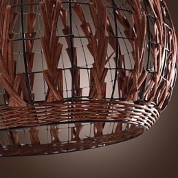 Lantern Country Mini Style Painting Pendant Lamp