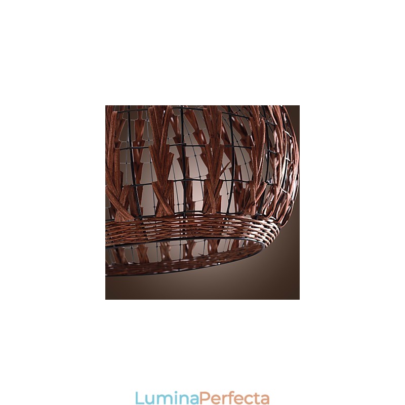 Lantern Country Mini Style Painting Pendant Lamp