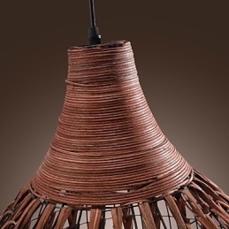 Lantern Country Mini Style Painting Pendant Lamp
